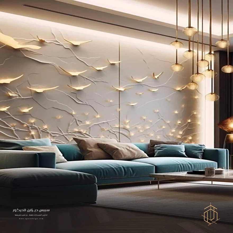 ديكور خشب حفر 3D