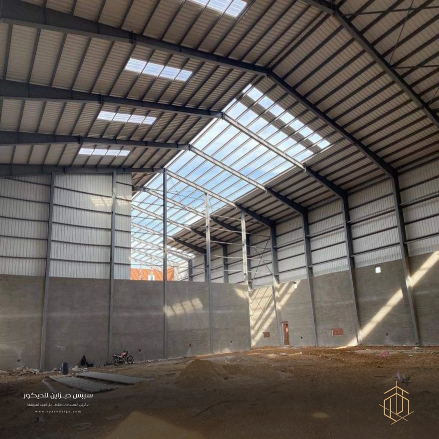 تصميم هناجر حديد بالرياض