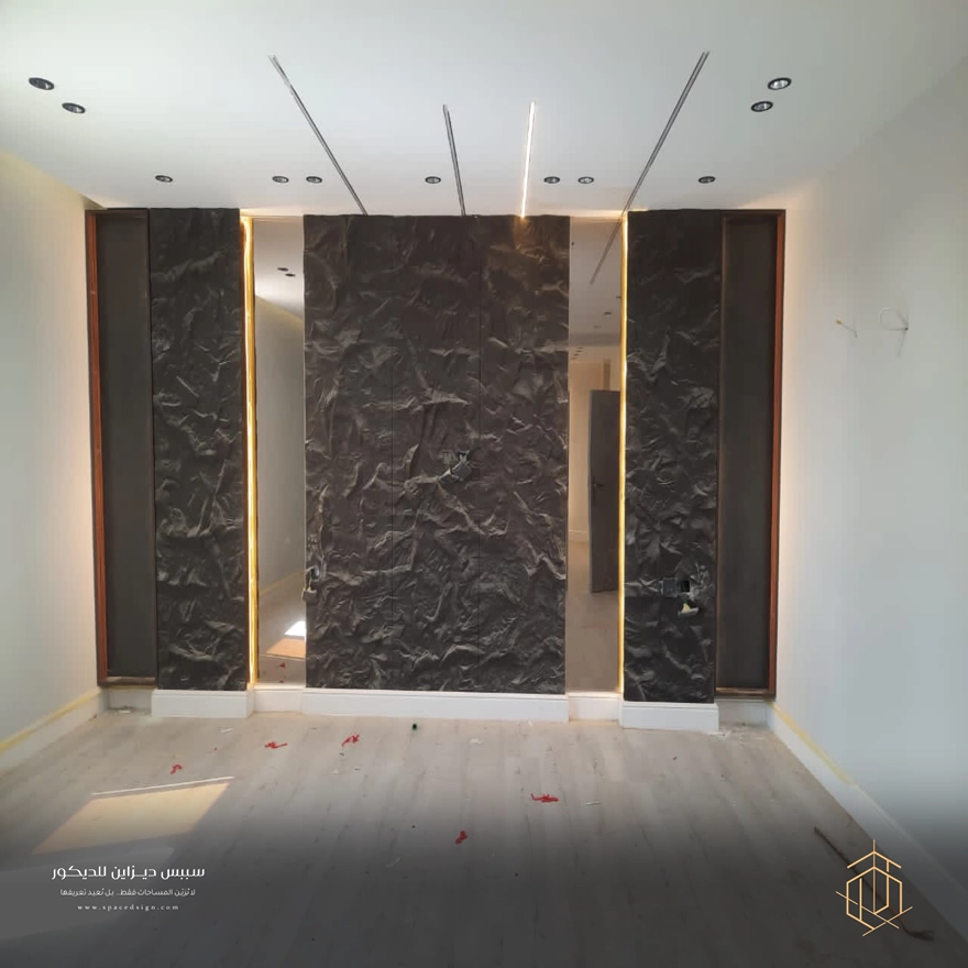 ديكور بديل حجر مع مرايا