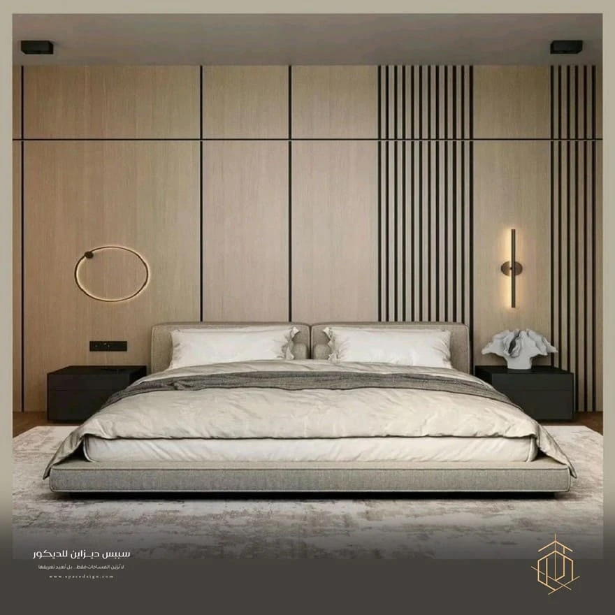 ديكور حائط خلف السرير الرياض